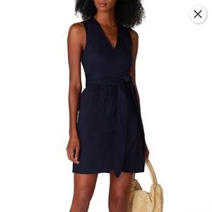 Marissa Webb Collective Navy Tie-Waist Dress Size 4